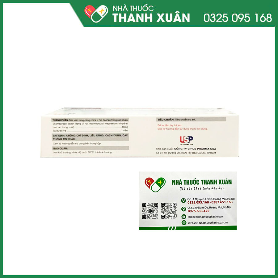 Esomeprazol 40-MV thuốc điều trị trào ngược dạ dày, thực quản, loét dạ dày tá tràng